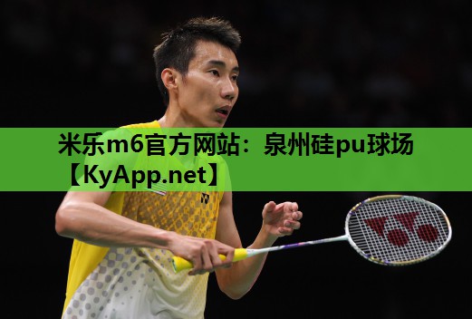 米乐m6官方网站:泉州硅pu球场
