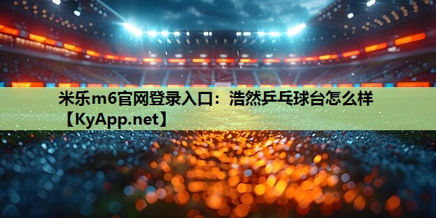 浩然乒乓球台怎么样